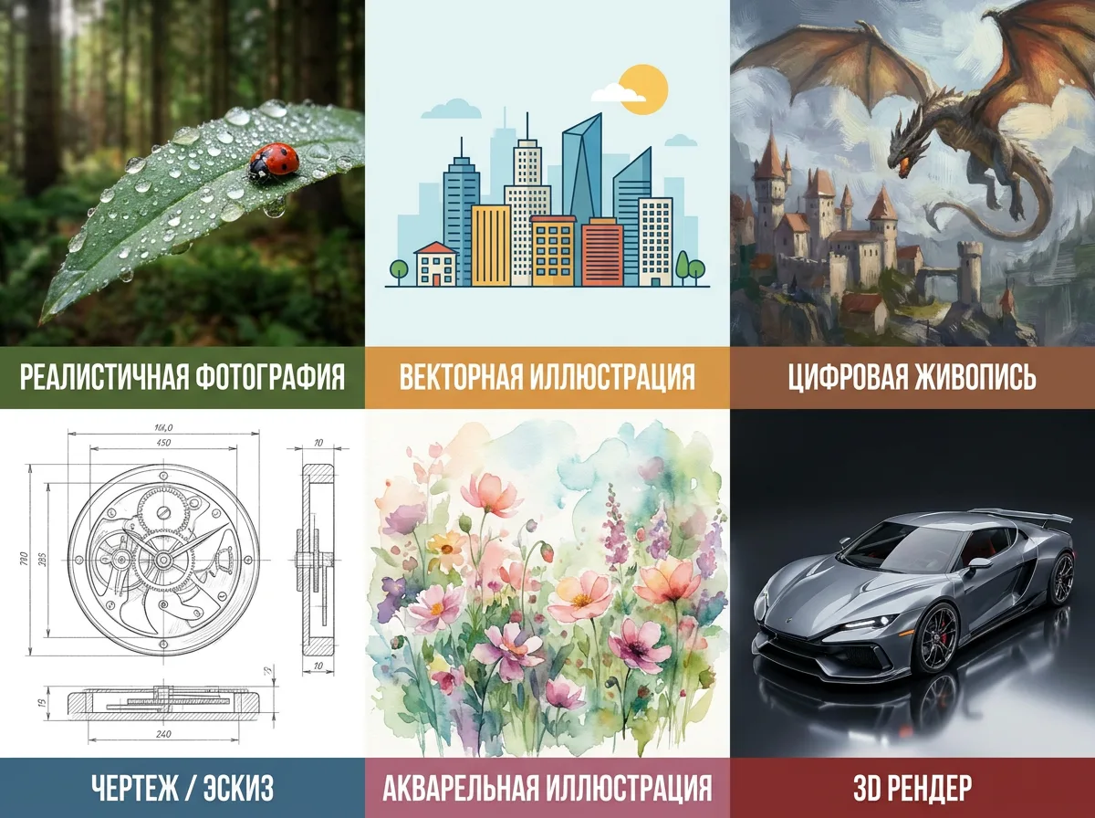 Генерация изображения по текстовому описанию